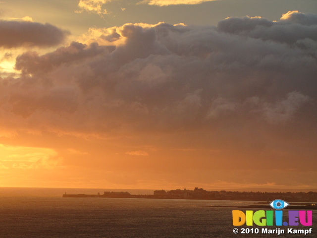 SX16465 Sunset over Porthcawl from Ogmore by Sea